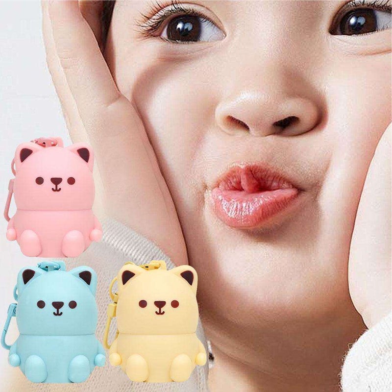 Cute Little Bear Lip Balm For Children, Anti-dry Anti-crack Moisturizing Lip Gloss, Natural Ingredients Lipsticks Lip Care Products, Hydrating & Protecting Fun Tasty Flavors - Image 4